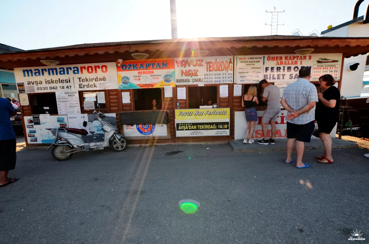 avşa adası tekirdağ feribot iskelesi